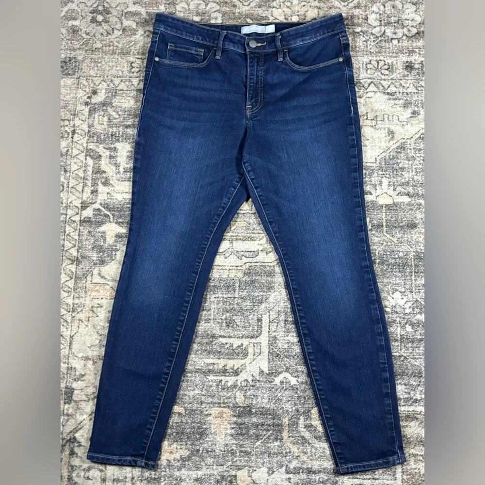 Athleta Sculptek Skinny Jeans Dark Blue Women’s Size 12‎ Petite